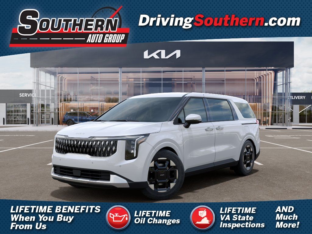 Snow White Pearl 2026 Kia Carnival Minivan Front-Wheel Drive 8-Speed Automatic