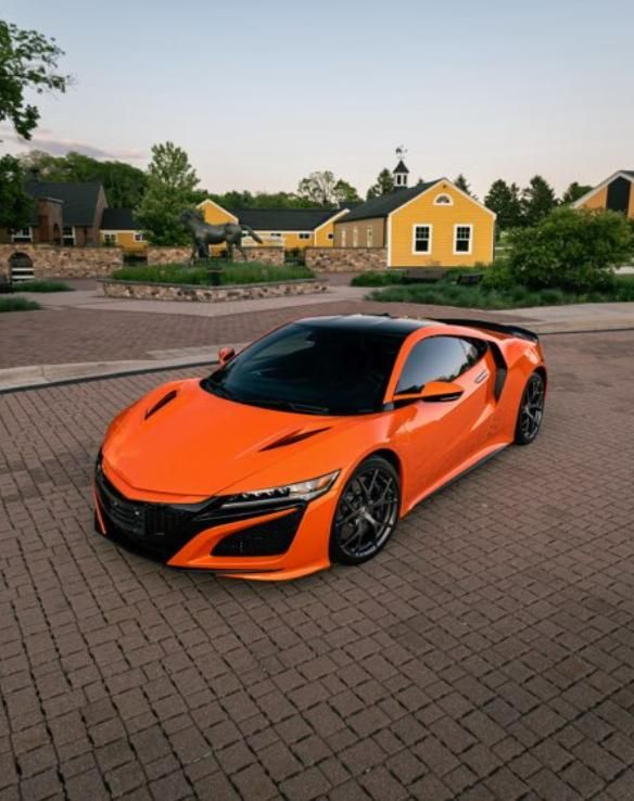 Orange 2021 Acura NSX Coupe All-Wheel Drive 9-Speed Automatic
