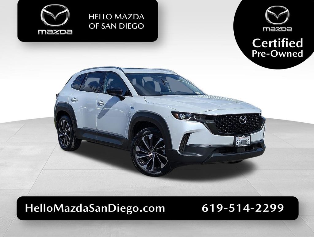 White (wind chill pearl) 2025 Mazda CX-50 Hybrid Premium Plus AWD SUV / Crossover All-Wheel Drive Continuously Variable Transmission