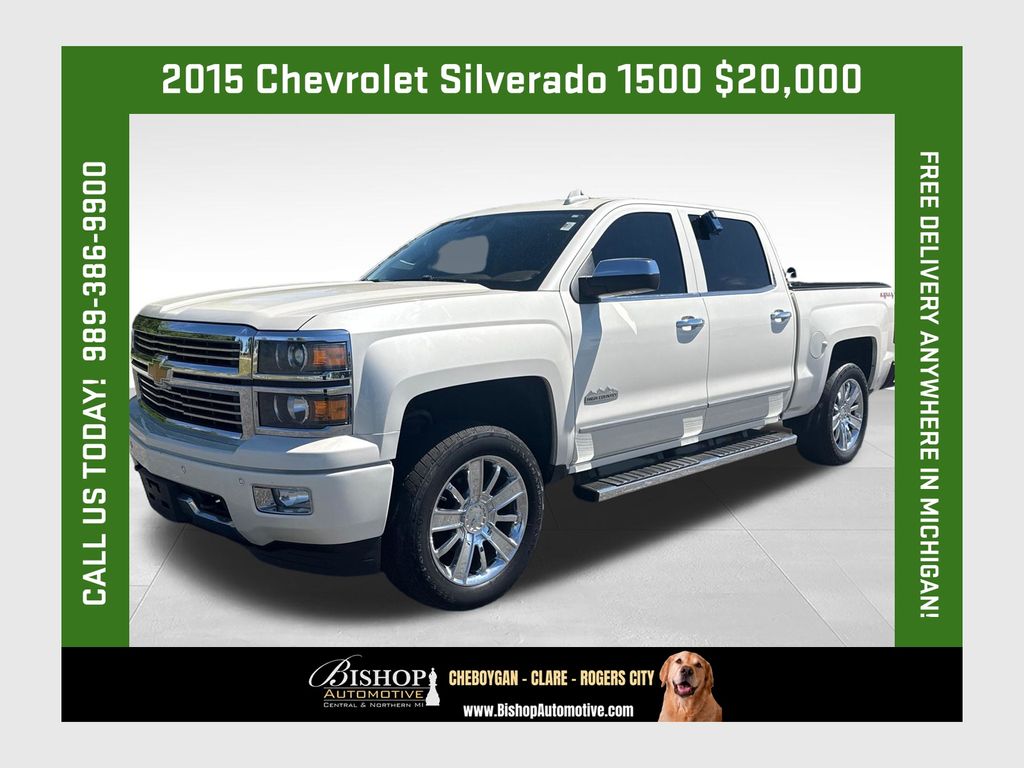White Diamond Tricoat 2015 Chevrolet Silverado 1500 Pickup Truck Four-Wheel Drive 6-Speed Automatic Overdrive