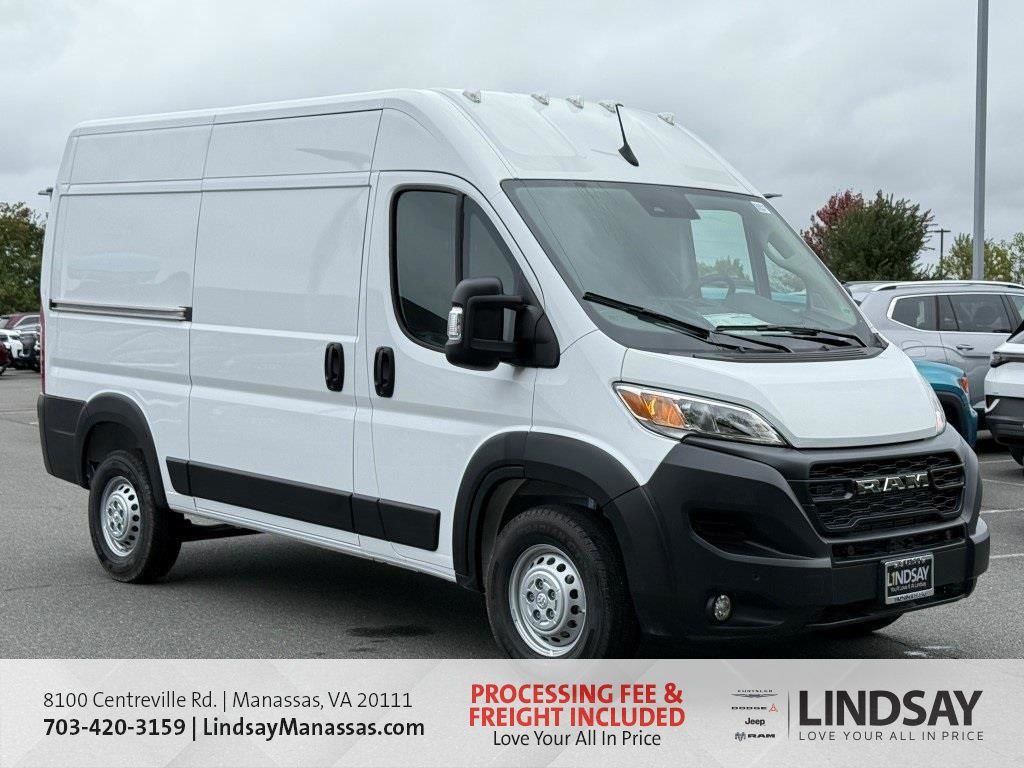 Bright White Clearcoat 2026 RAM ProMaster 1500 Tradesman 136 High Roof Cargo Van FWD Van Front-Wheel Drive 9-Speed Automatic