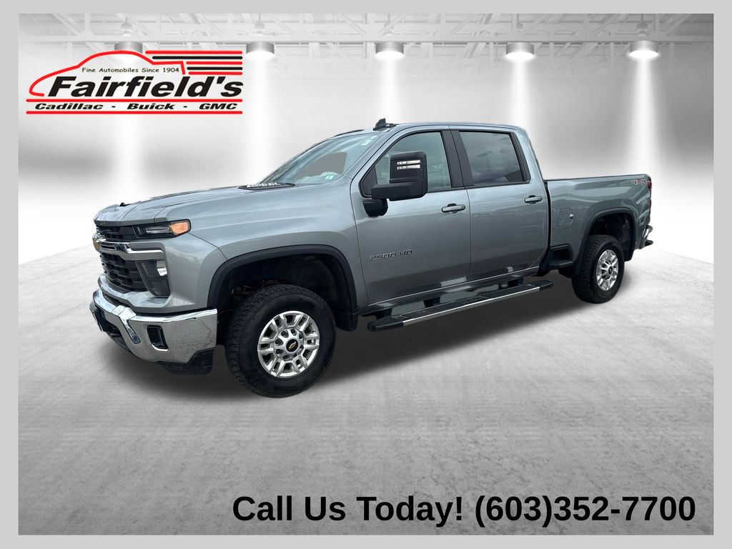 Sterling Gray Metallic 2024 Chevrolet Silverado 2500HD LT Crew Cab 4WD Pickup Truck Four-Wheel Drive Automatic