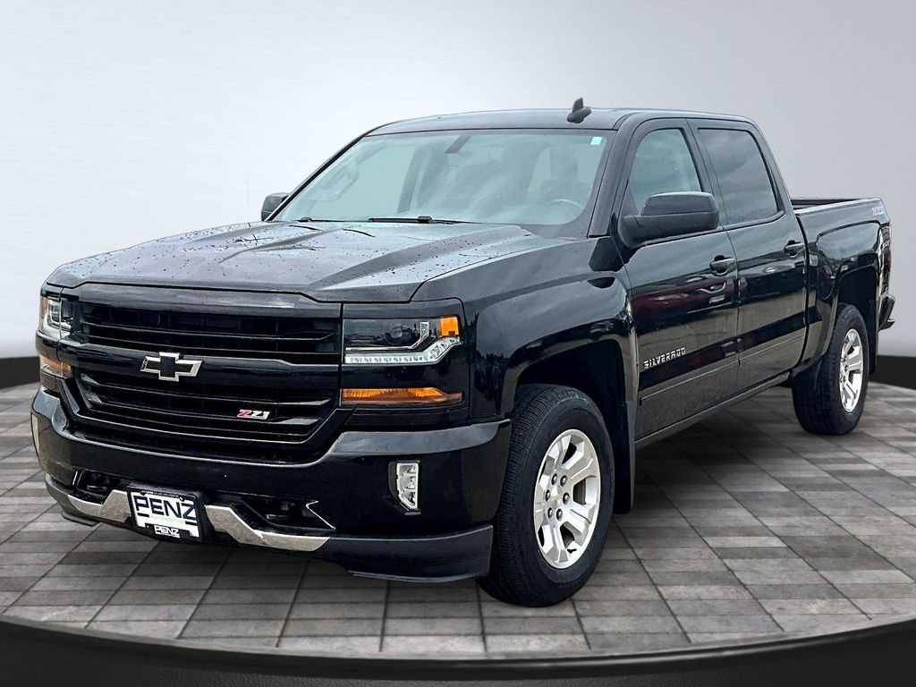 Black 2017 Chevrolet Silverado 1500 Pickup Truck Four-Wheel Drive 6-Speed Automatic Overdrive