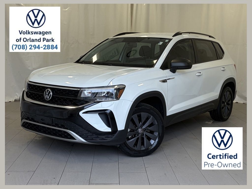 White 2022 Volkswagen Taos SUV / Crossover All-Wheel Drive 7-Speed Dual Clutch