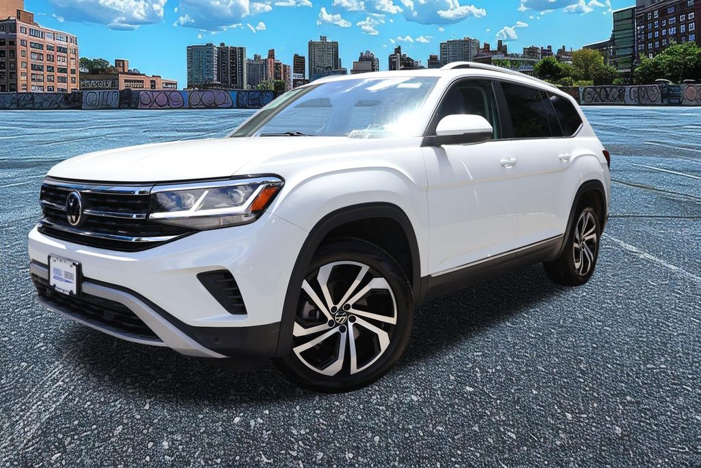 Opal White Pearl 2023 Volkswagen Atlas SUV / Crossover All-Wheel Drive 8-Speed Automatic