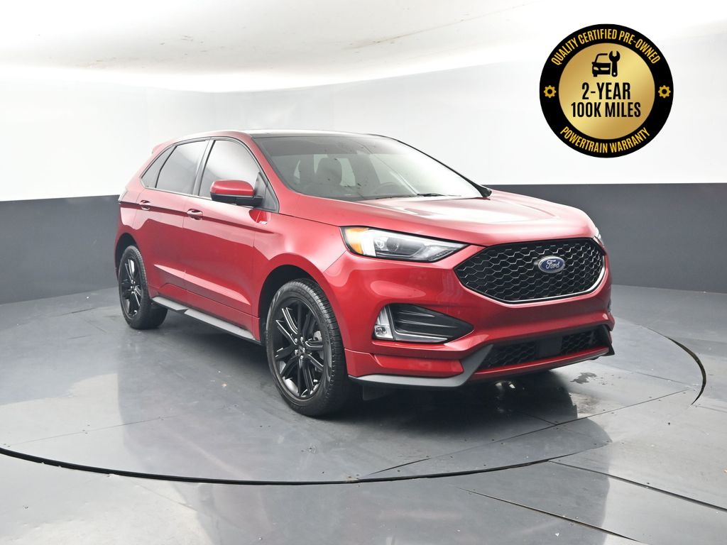 Red Metallic 2024 Ford Edge SUV / Crossover All-Wheel Drive 8-Speed Automatic