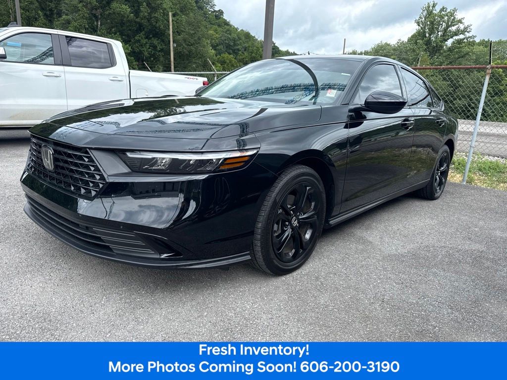 Black 2025 Honda Accord Sedan Front-Wheel Drive Continuously Variable Transmission