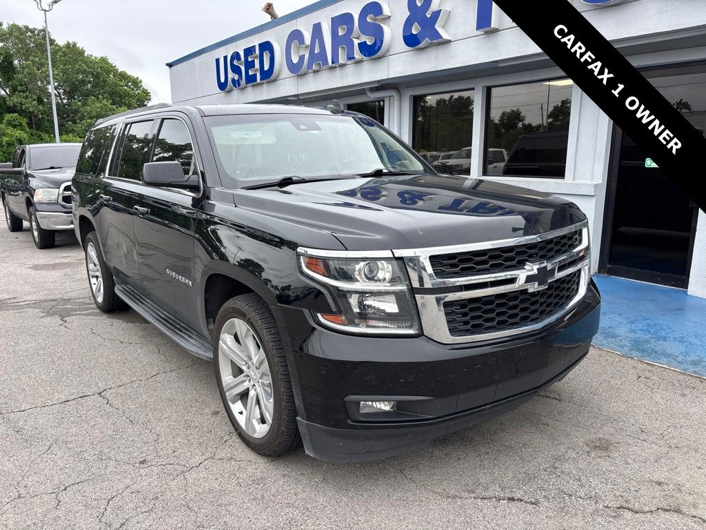 Black 2017 Chevrolet Suburban SUV / Crossover Four-Wheel Drive 6-Speed Automatic Overdrive