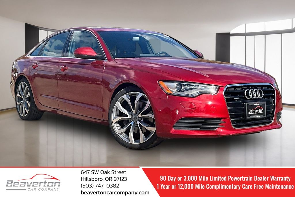 Garnet Red Pearl Effect 2014 Audi A6 Sedan All-Wheel Drive 8-Speed Automatic