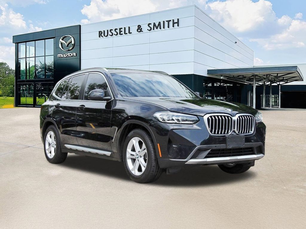 Black Sapphire Metallic 2022 BMW X3 sDrive30i RWD SUV / Crossover Rear-Wheel Drive 8-Speed Automatic