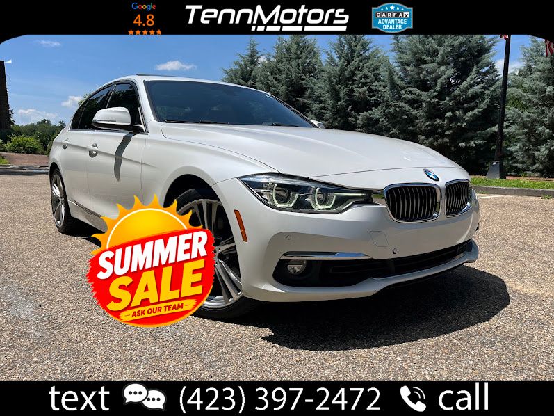 Mineral White Metallic 2018 BMW 3 Series Sedan All-Wheel Drive Automatic