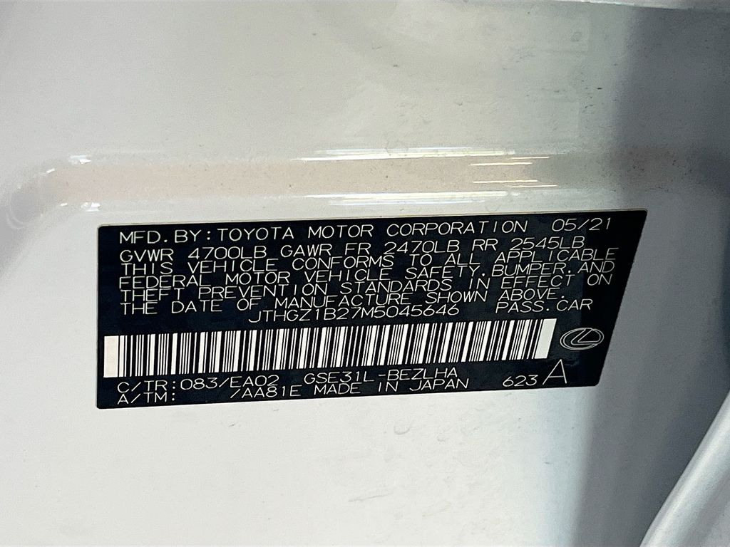 Used 2021 White Lexus 350 F SPORT image 31