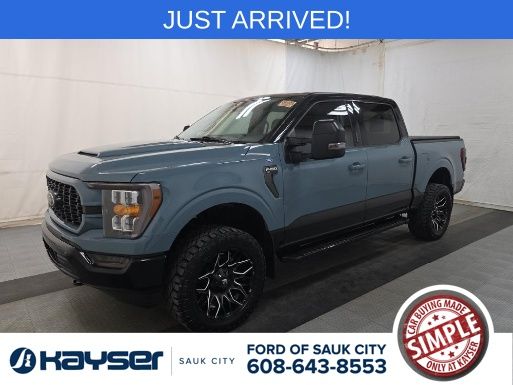 Blue 2023 Ford F-150 Pickup Truck Four-Wheel Drive Automatic