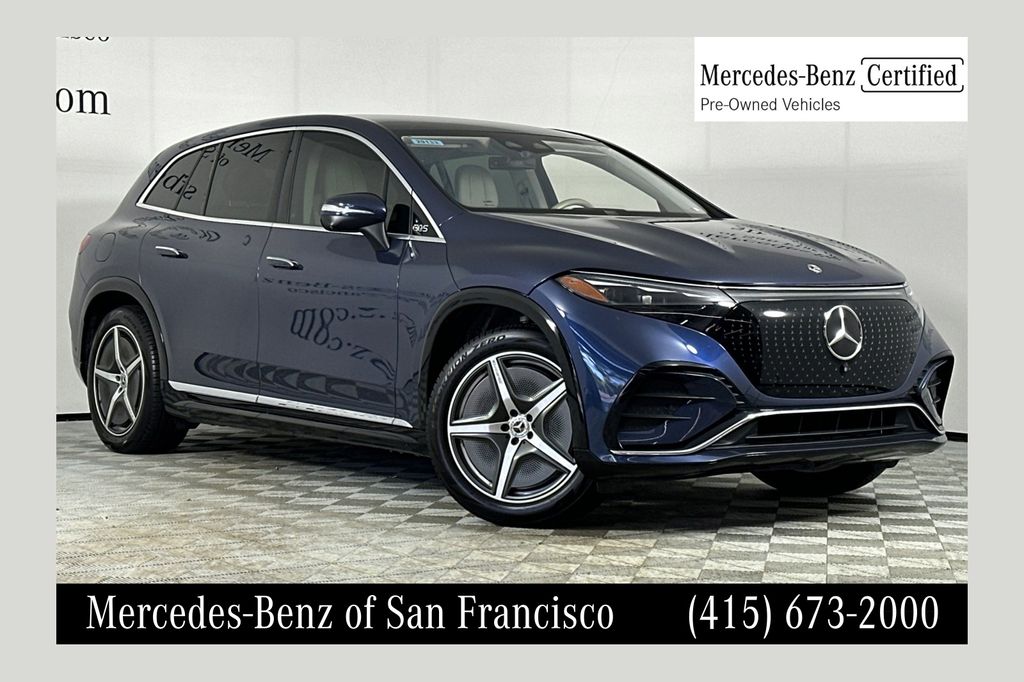 Twilight Blue Metallic 2023 Mercedes-Benz EQS Sedan All-Wheel Drive 1-Speed Automatic