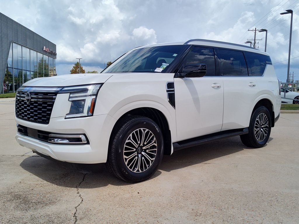 Aspen White Tricoat 2025 Nissan Armada SUV / Crossover 4X2 9-Speed Automatic
