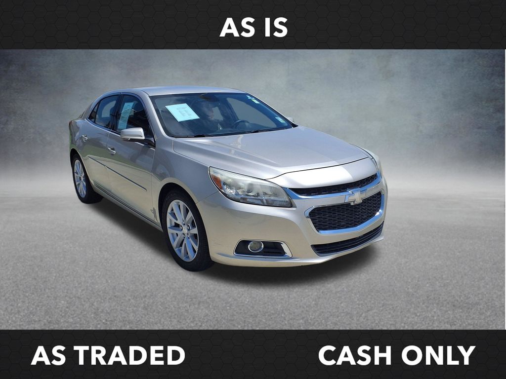 Champagne Silver Metallic 2014 Chevrolet Malibu Sedan Front-Wheel Drive 6-Speed Automatic Overdrive