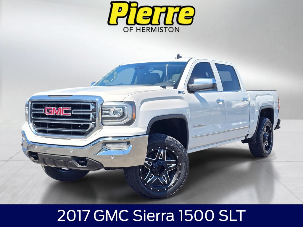 White Frost 2017 GMC Sierra 1500 Pickup Truck Four-Wheel Drive Automatic