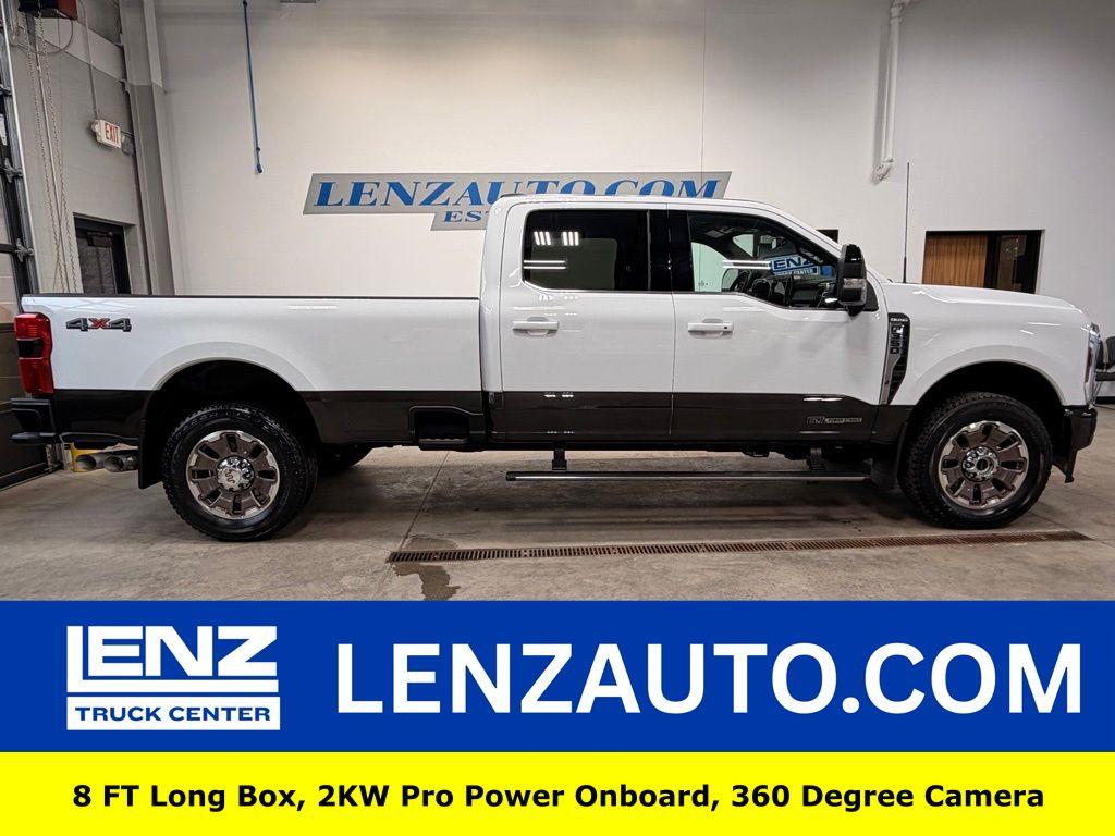 Oxford White 2024 Ford F-350 Super Duty King Ranch Crew Cab 4WD Pickup Truck Four-Wheel Drive Automatic
