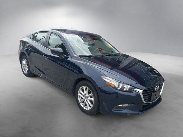 Crystal Blue 2018 Mazda MAZDA3 Sport Sedan Front-Wheel Drive 6-Speed Automatic