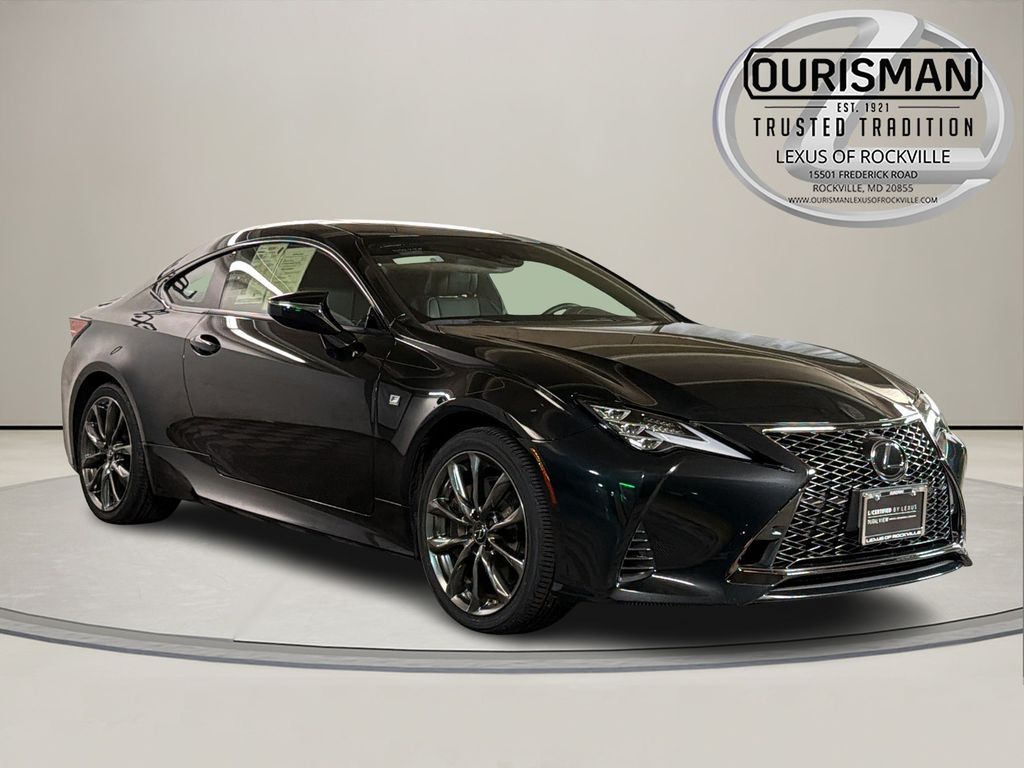 Black (Caviar) 2022 Lexus RC Coupe Rear-Wheel Drive 8-Speed Automatic