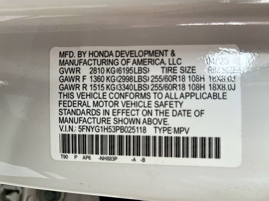 2023 Honda Pilot EX-L White at Emmons Autoplex