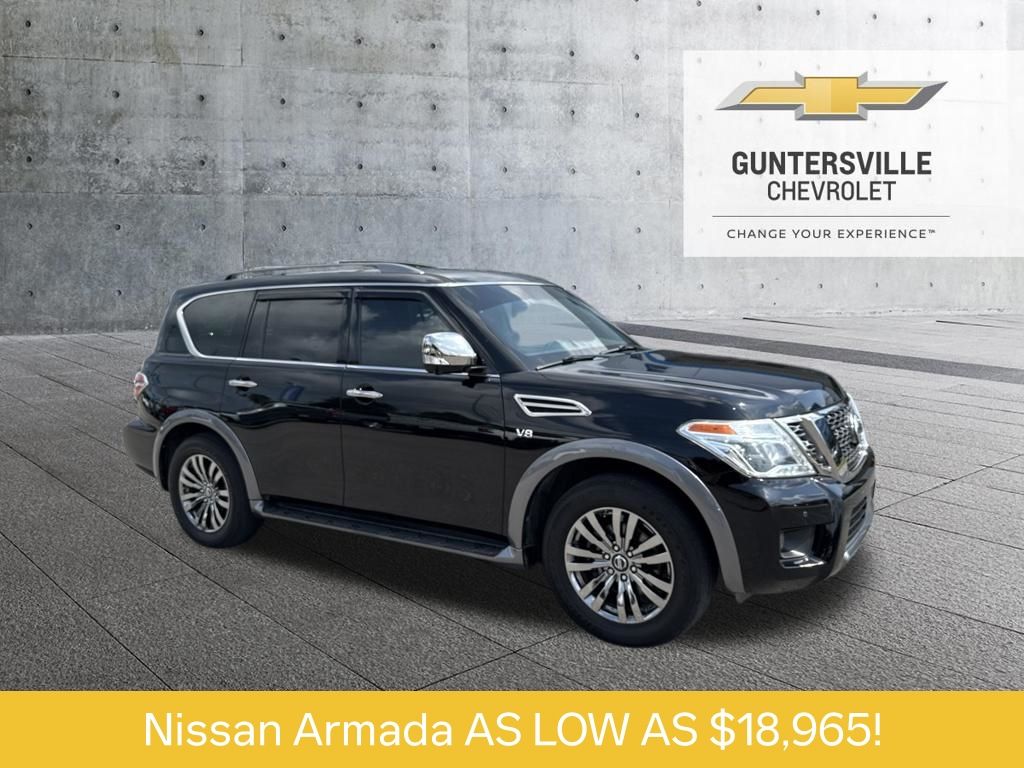 Super Black 2018 Nissan Armada SUV / Crossover Four-Wheel Drive 7-Speed Automatic