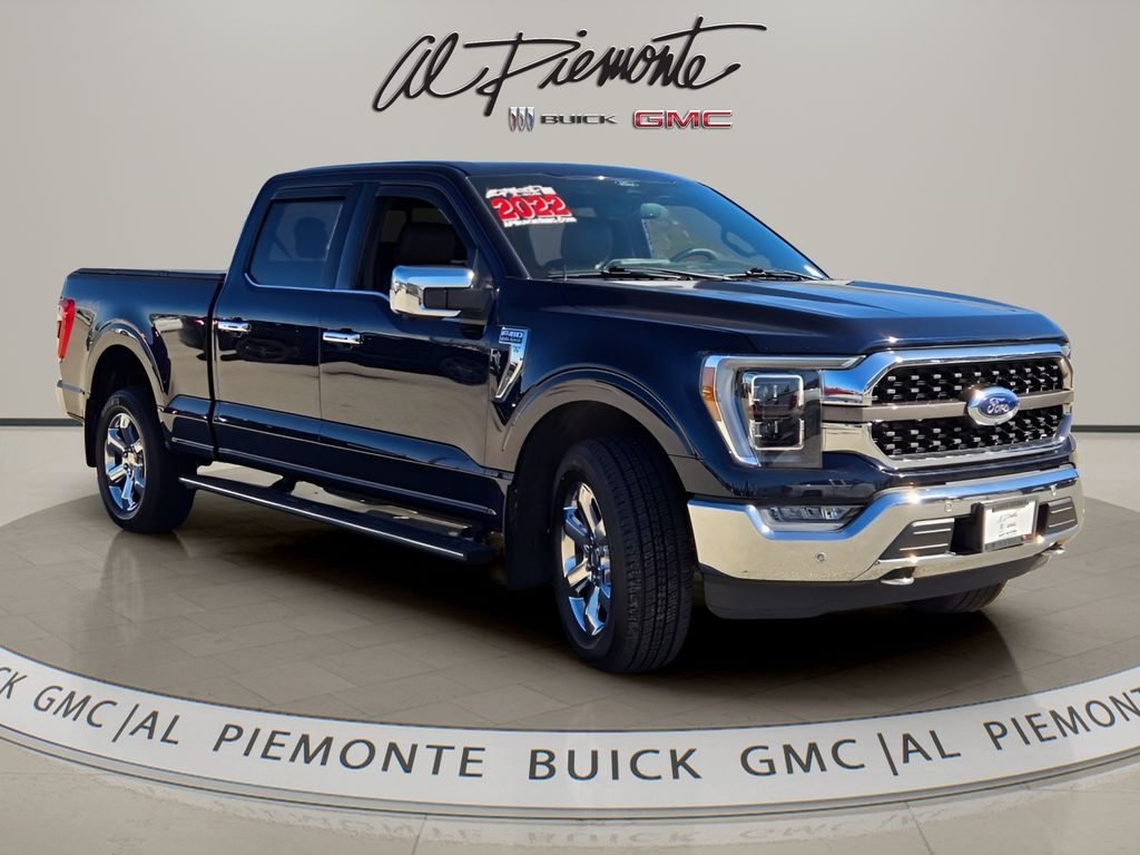 Blue Metallic 2022 Ford F-150 King Ranch SuperCrew 4WD Pickup Truck Four-Wheel Drive Automatic