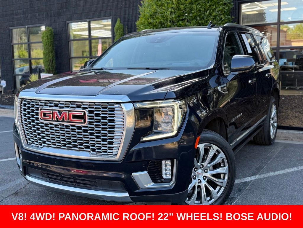 Midnight Blue Metallic 2023 GMC Yukon Denali 4WD SUV / Crossover Four-Wheel Drive
