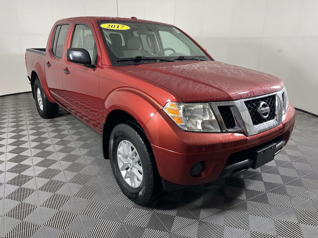 Lava Red 2017 Nissan Frontier Pickup Truck Four-Wheel Drive 5-Speed Automatic Overdrive