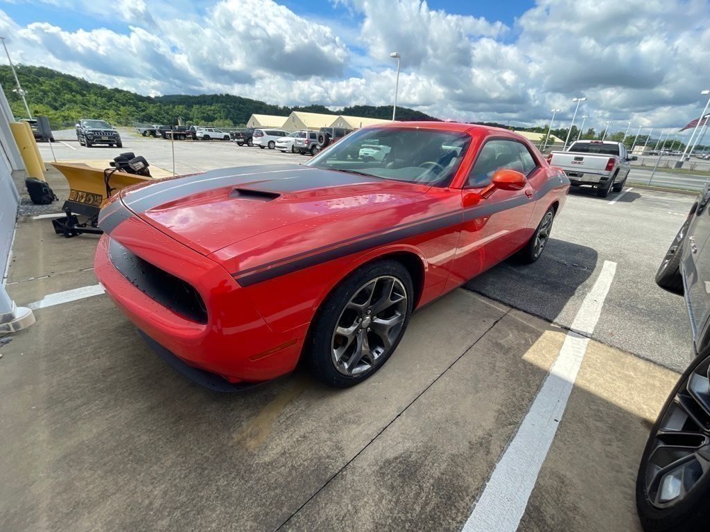 Go Mango! 2016 Dodge Challenger Coupe Rear-Wheel Drive 8-Speed Automatic