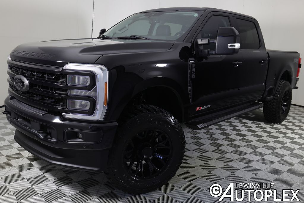 Agate Black Metallic 2023 Ford F-250 Super Duty Lariat Crew Cab 4WD Pickup Truck Four-Wheel Drive Automatic
