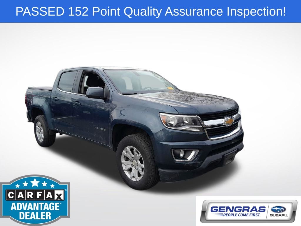 Shadow Gray Metallic 2019 Chevrolet Colorado LT Crew Cab 4WD Pickup Truck Four-Wheel Drive 8-Speed Automatic