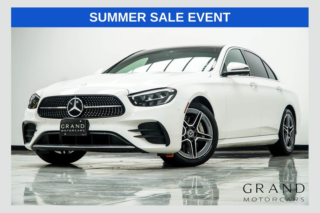 White 2023 Mercedes-Benz E-Class Sedan Rear-Wheel Drive 9-Speed Automatic