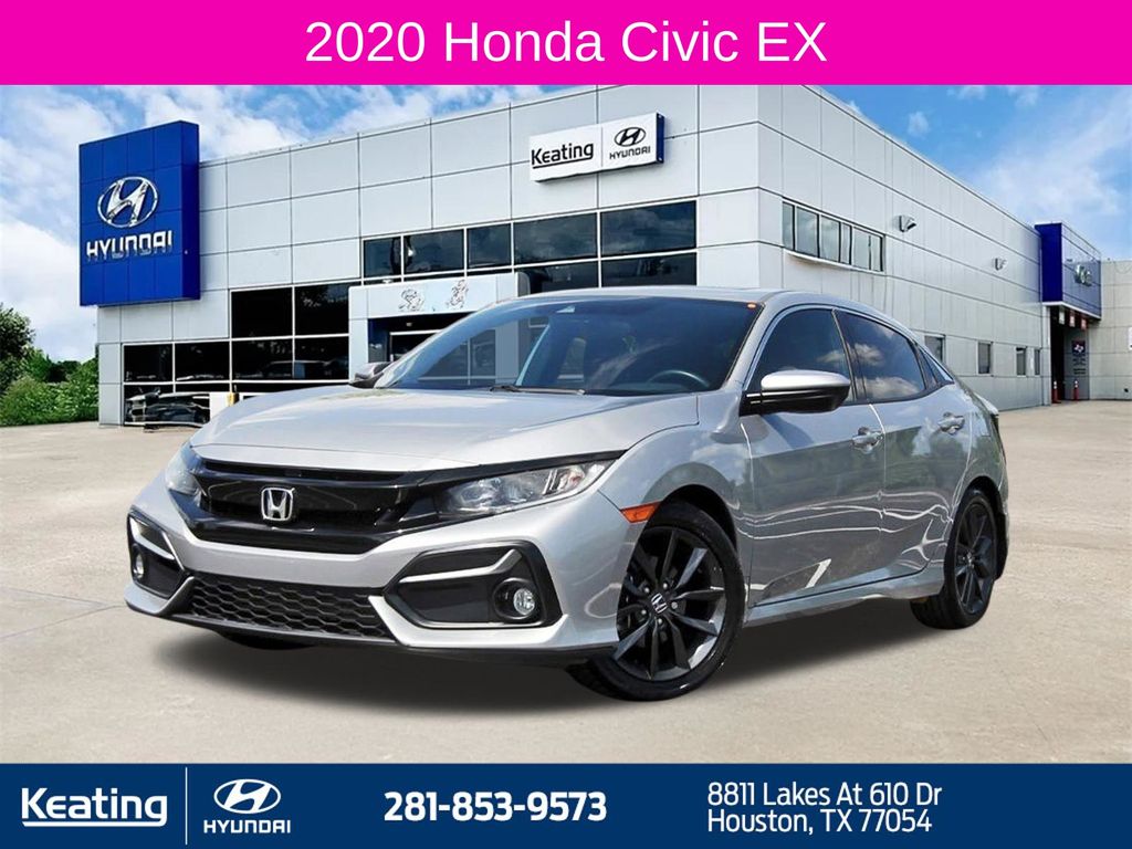 Lunar Silver Metallic 2020 Honda Civic Hatchback EX FWD Hatchback Front-Wheel Drive Continuously Variable Transmission