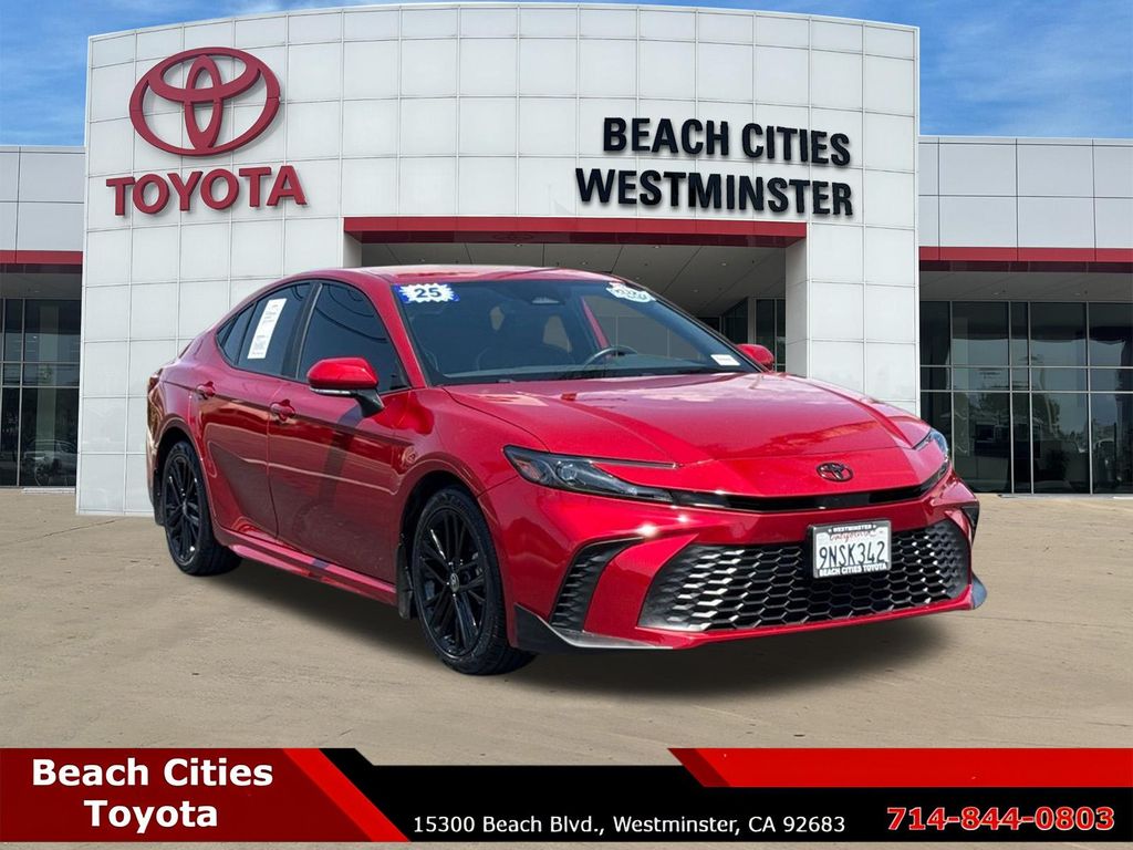 Supersonic Red 2025 Toyota Camry Sedan Front-Wheel Drive Continuously Variable Transmission