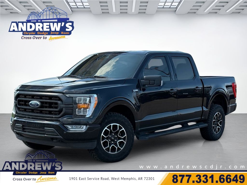 Black 2023 Ford F-150 Pickup Truck Four-Wheel Drive Automatic