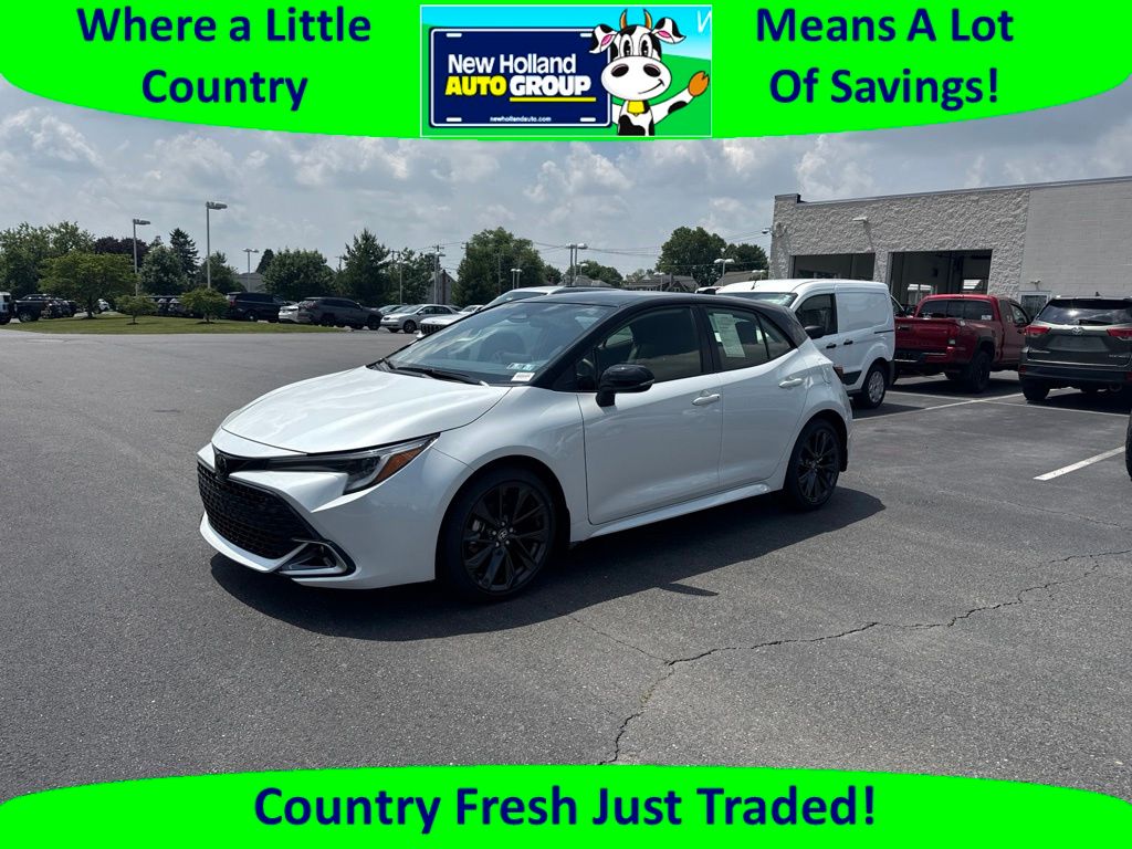 Midnight Black Metallic 2025 Toyota Corolla Hatchback XSE FWD Hatchback Front-Wheel Drive Continuously Variable Transmission