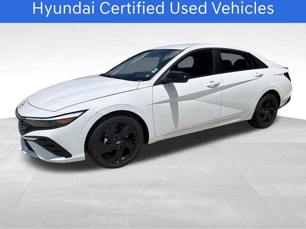 Serenity White 2026 Hyundai Elantra Sedan Front-Wheel Drive Continuously Variable Transmission