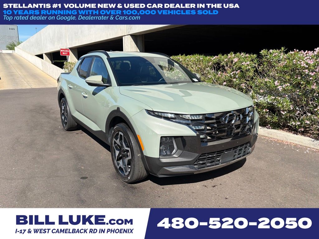 Sage Gray 2022 Hyundai Santa Cruz Limited Crew Cab AWD Pickup Truck All-Wheel Drive Automatic