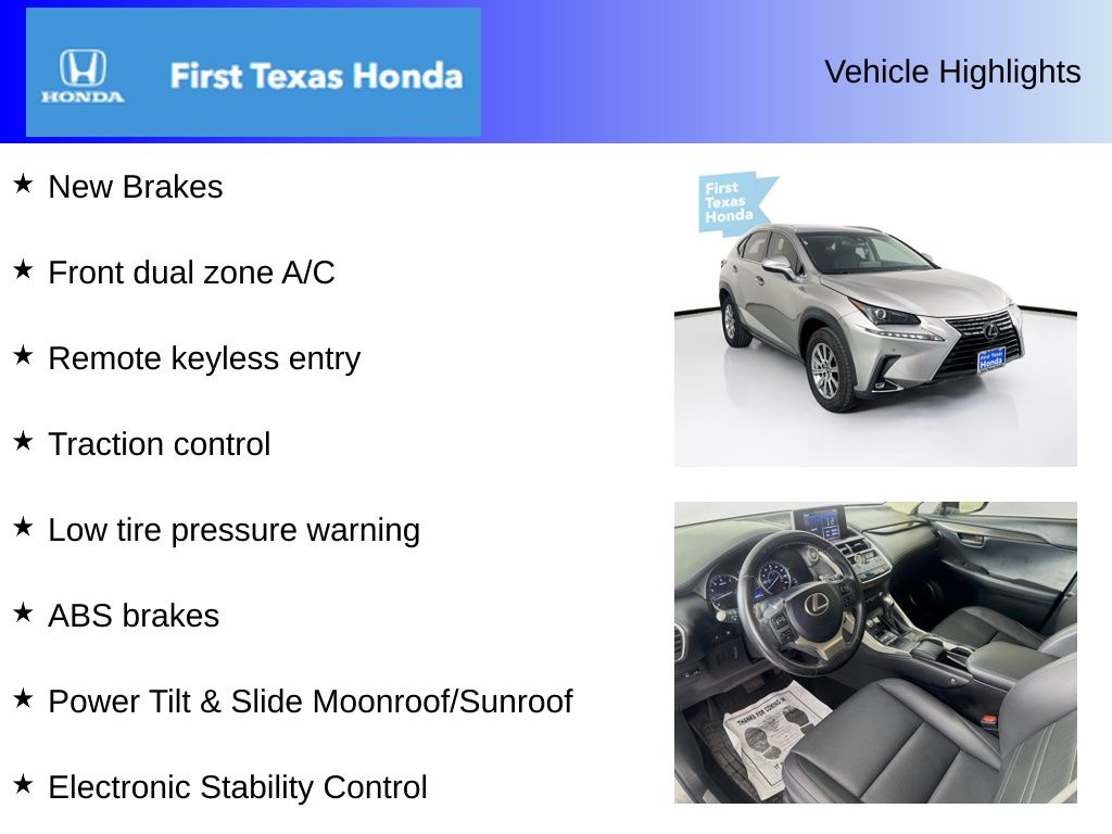 Used Car 2019 Lexus Nx  For Sale Under $25,000 In Austin, Texas