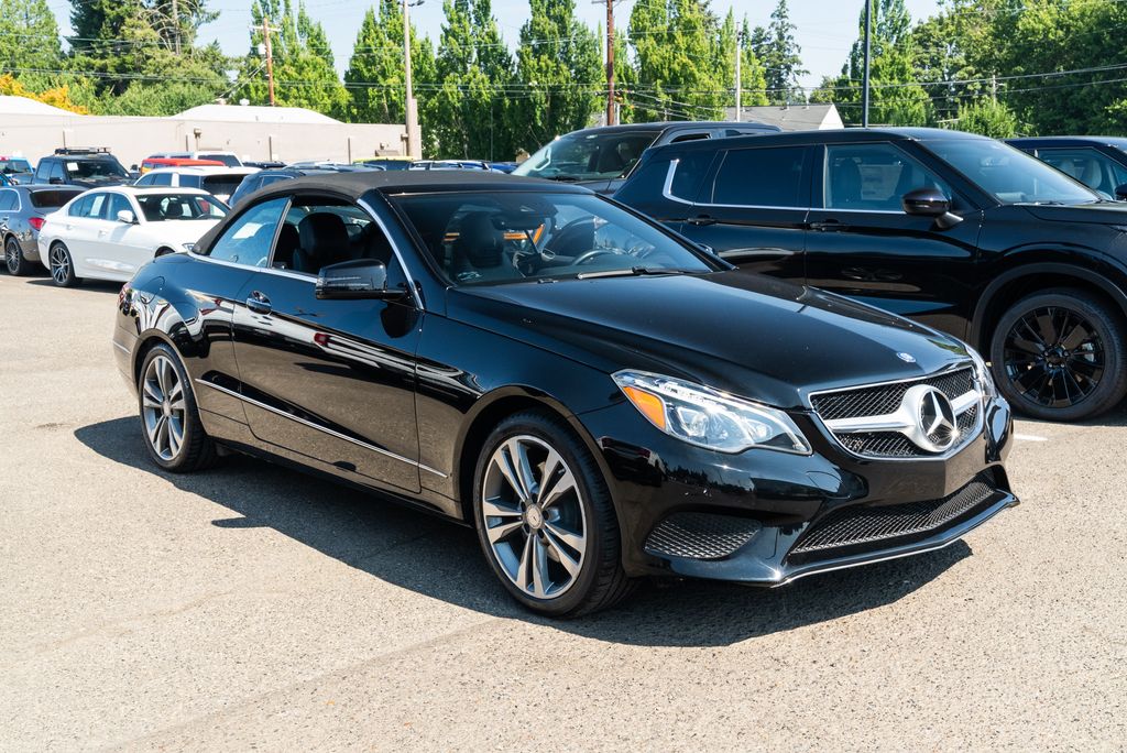 Black 2017 Mercedes-Benz E-Class Convertible Rear-Wheel Drive Automatic