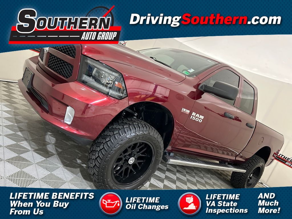 Delmonico Red Pearlcoat 2018 RAM 1500 Express Quad Cab 4WD Pickup Truck Four-Wheel Drive 8-Speed Automatic