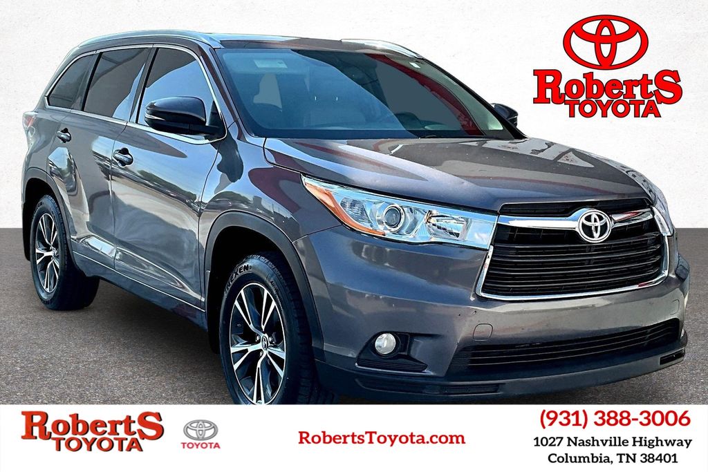 Predawn Gray Mica 2016 Toyota Highlander XLE AWD SUV / Crossover All-Wheel Drive 6-Speed Automatic Overdrive