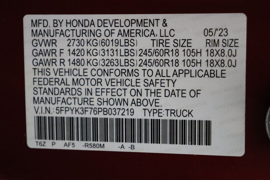 Thumbnail: 2023 Honda Ridgeline - 16