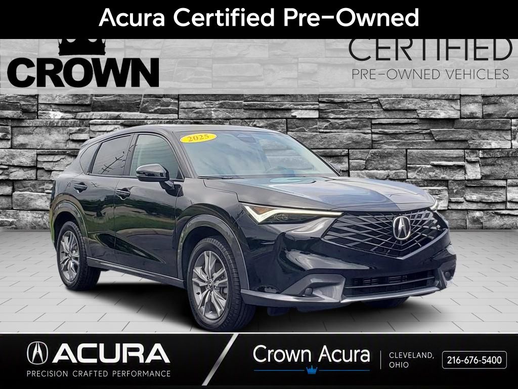 Crystal Black Pearl 2025 Acura ADX SUV / Crossover All-Wheel Drive Continuously Variable Transmission