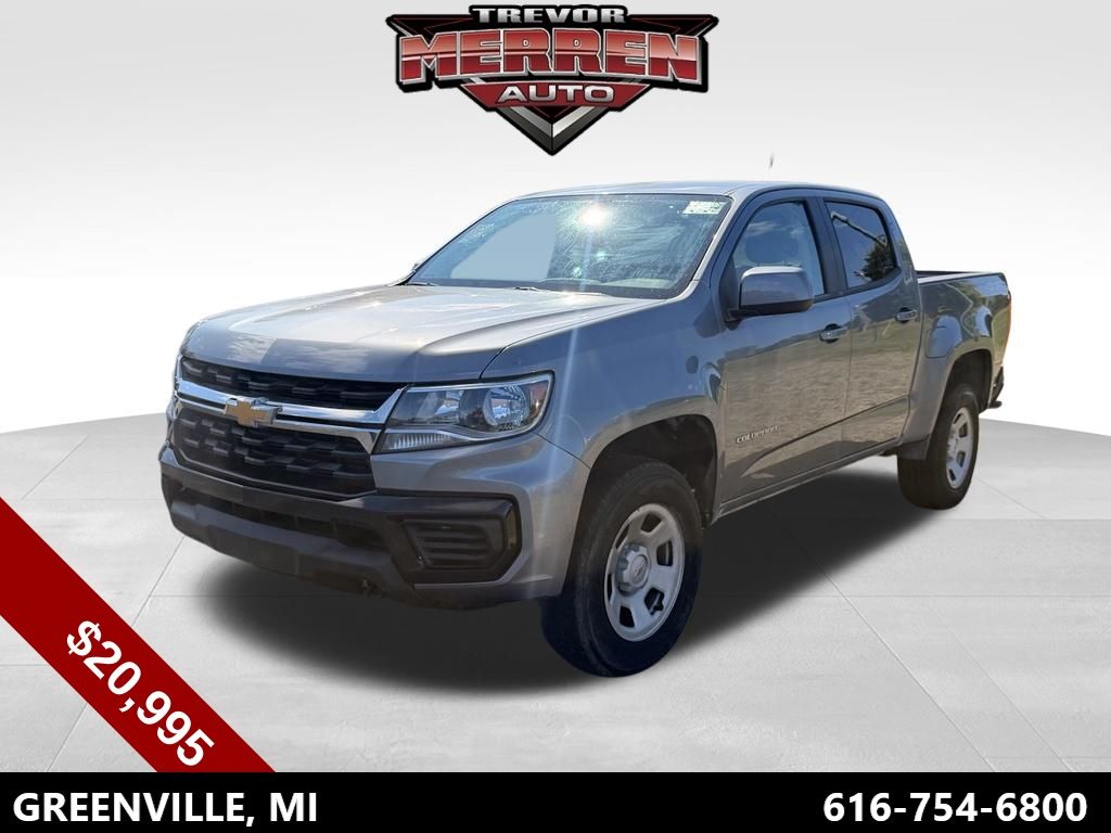 Gray (Satin Steel Metallic) 2022 Chevrolet Colorado Pickup Truck Four-Wheel Drive 8-Speed Automatic