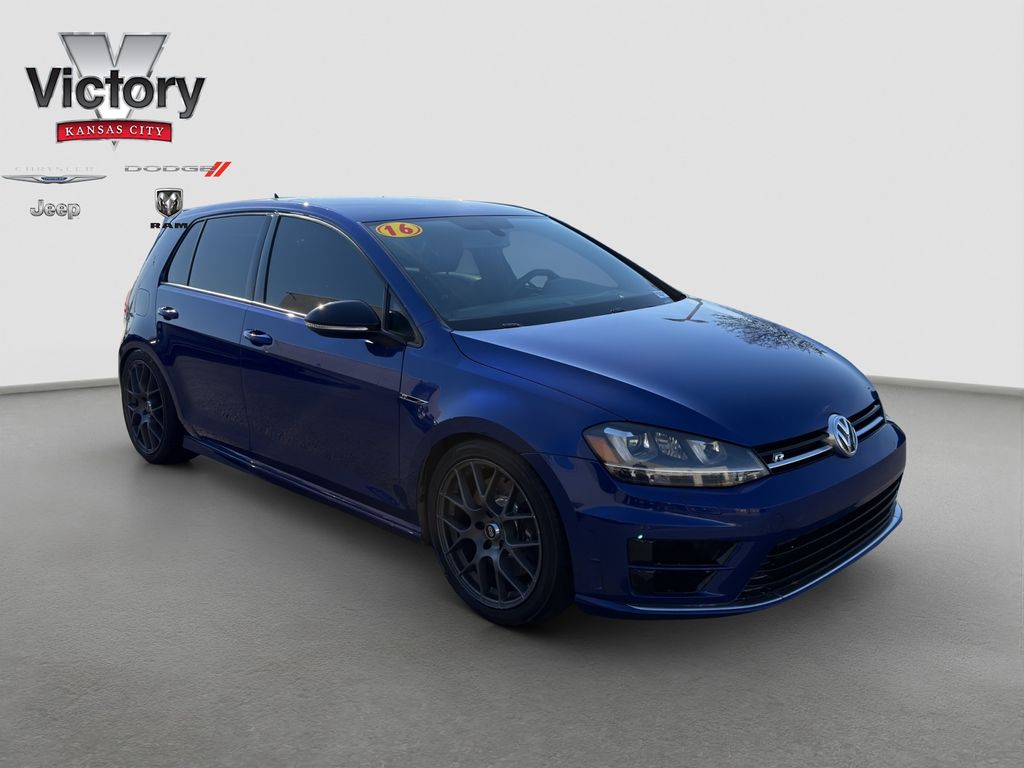 Blue Metallic 2016 Volkswagen Golf R 4-Door AWD Hatchback All-Wheel Drive 6-Speed Manual