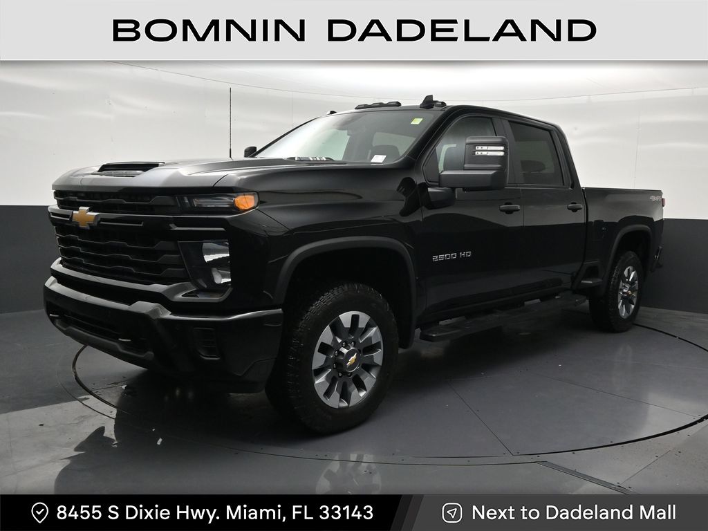 Black 2025 Chevrolet Silverado 2500HD Pickup Truck Four-Wheel Drive Automatic