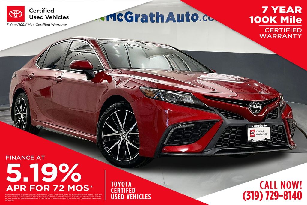 Supersonic Red 2024 Toyota Camry SE FWD Sedan Front-Wheel Drive 8-Speed Automatic