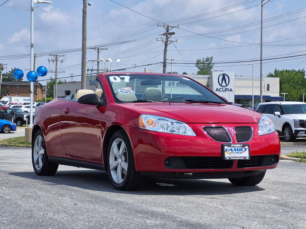 Crimson Red 2007 Pontiac G6 Sedan Front-Wheel Drive 4-Speed Automatic Overdrive